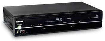 Toshiba unit rear ports showing connection options and power input for easy setup.