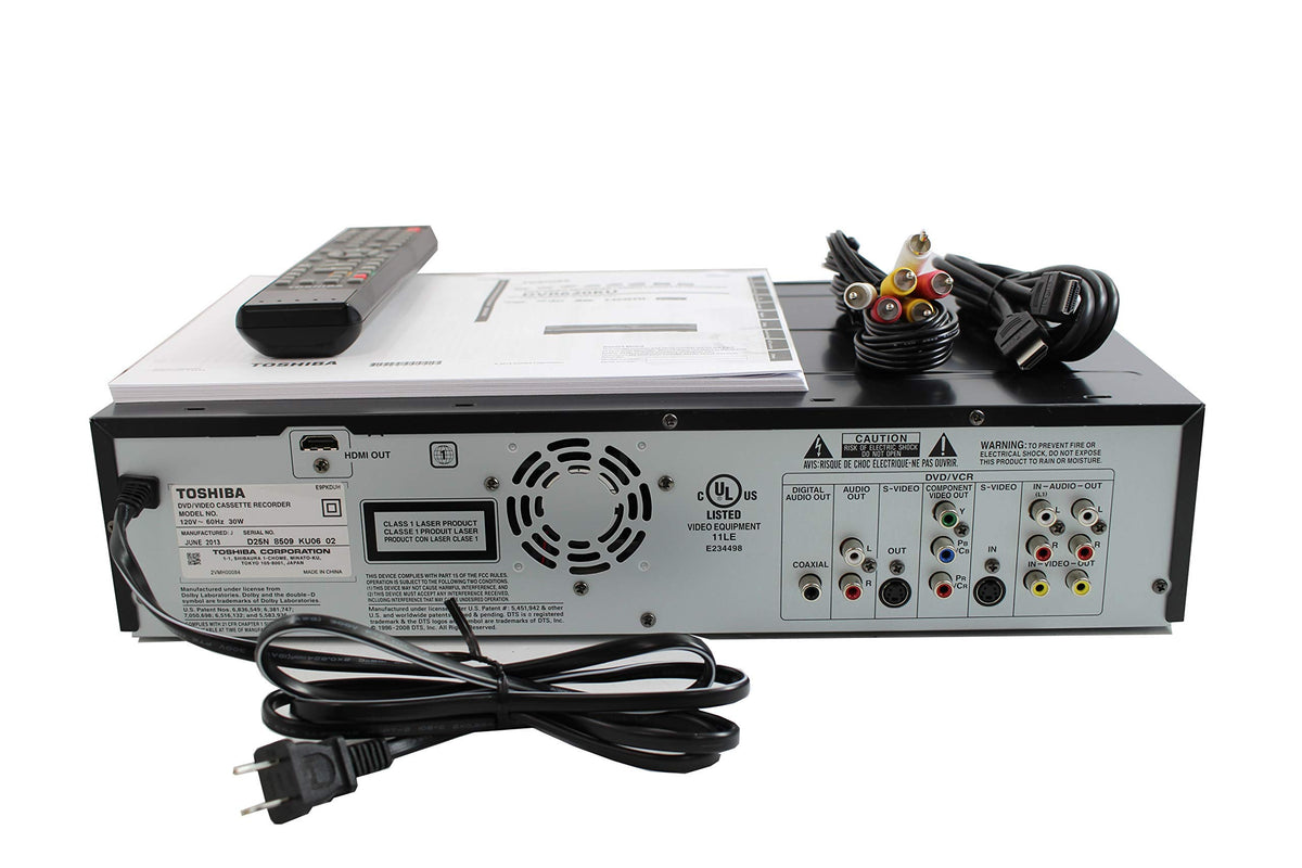 TOSHIBA VHS to DVD recorder bundle includes blank DVDs for immediate recording