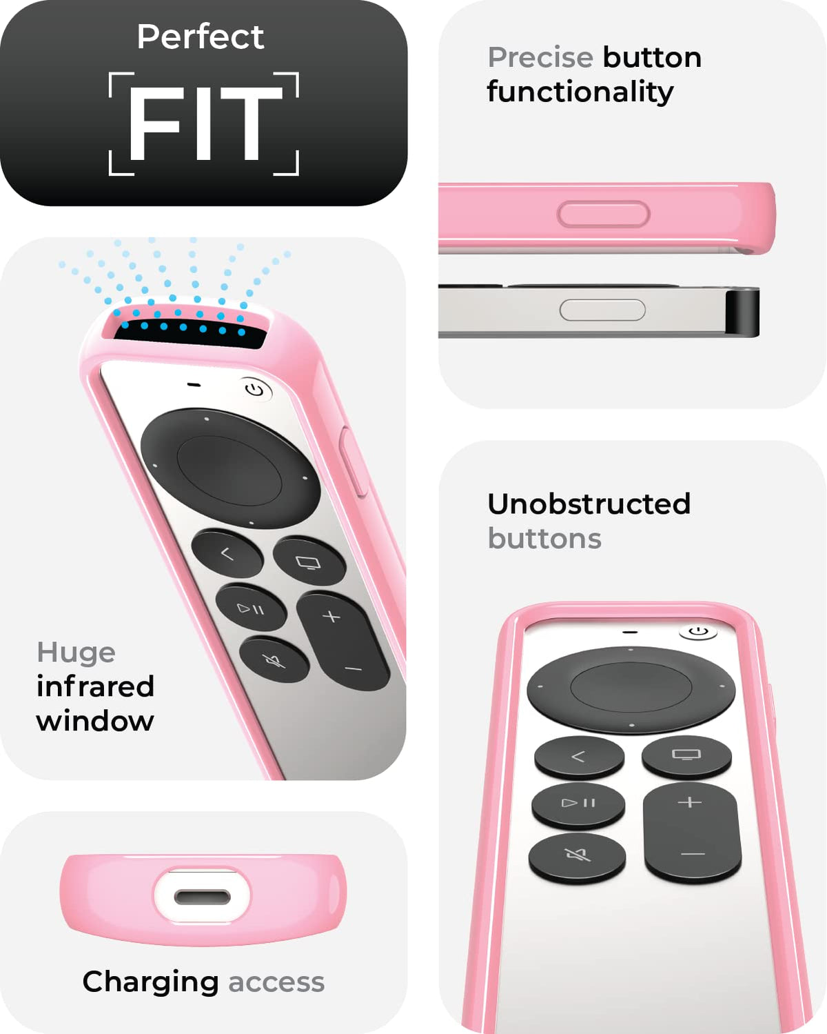 TotalMount Air Rim Case provides precise fit with accessible buttons and charging.