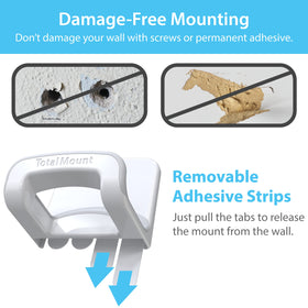 TotalMount mounted on a desk edge demonstrating tool-free installation and space saving benefit