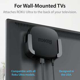 TotalMount Roku Ultra provides easy HDMI access and clean cable routing.