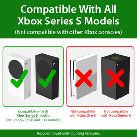 TotalMount Xbox Series S wall mount drill-free level highlights precise, screwdriver installation.