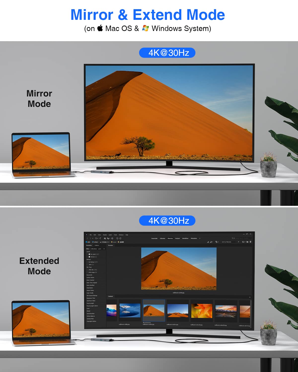 TOTU USB-C hub with 4K HDMI output delivering sharp external display