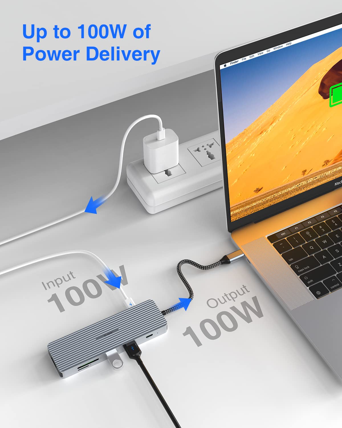 TOTU USB-C hub SD/TF card readers for quick media transfer