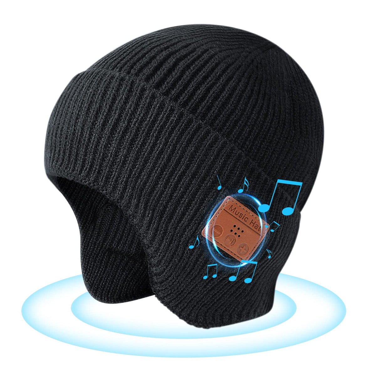 TOUCH TWO Bluetooth beanie front view for warmth and hands-free listening