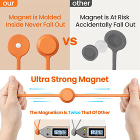 Tounee cable ties long 10-pack keeps bulky cables neat and accessible.