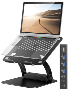 tounee front view showing stand and detachable hub for tidy connectivity