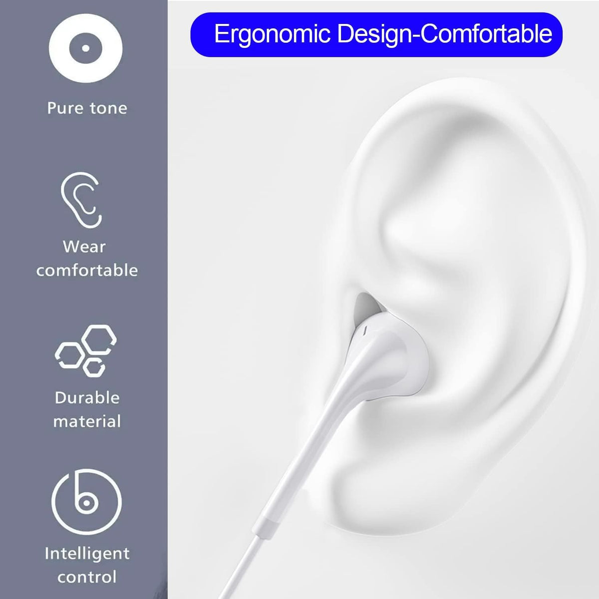 TOUNYSNG earbuds held in hand showing compact size and portable convenience