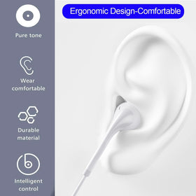 TOUNYSNG earbuds held in hand showing compact size and portable convenience