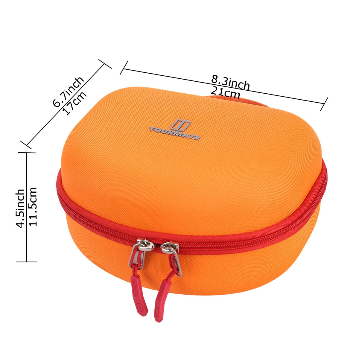 Tourmate case zipper detail with soft rubber head for easy access