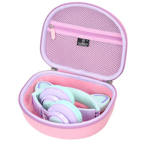 Tourmate hard case exterior shows rugged protection for Riwbox CT-7 series headphones for travel.
