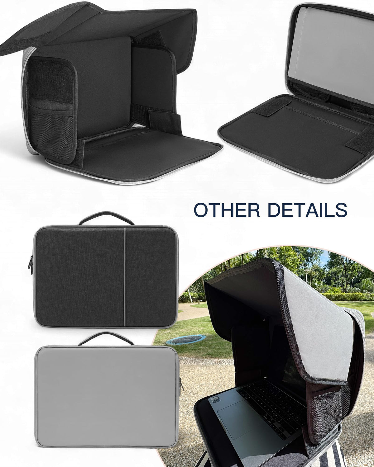 TOVICE folded carry bag with accessories showing organized portability benefit