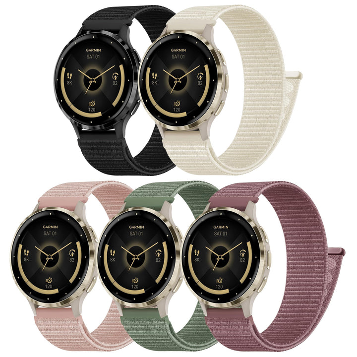 Tovimall 5-pack sport loop nylon band on wrist for comfortable daily wear