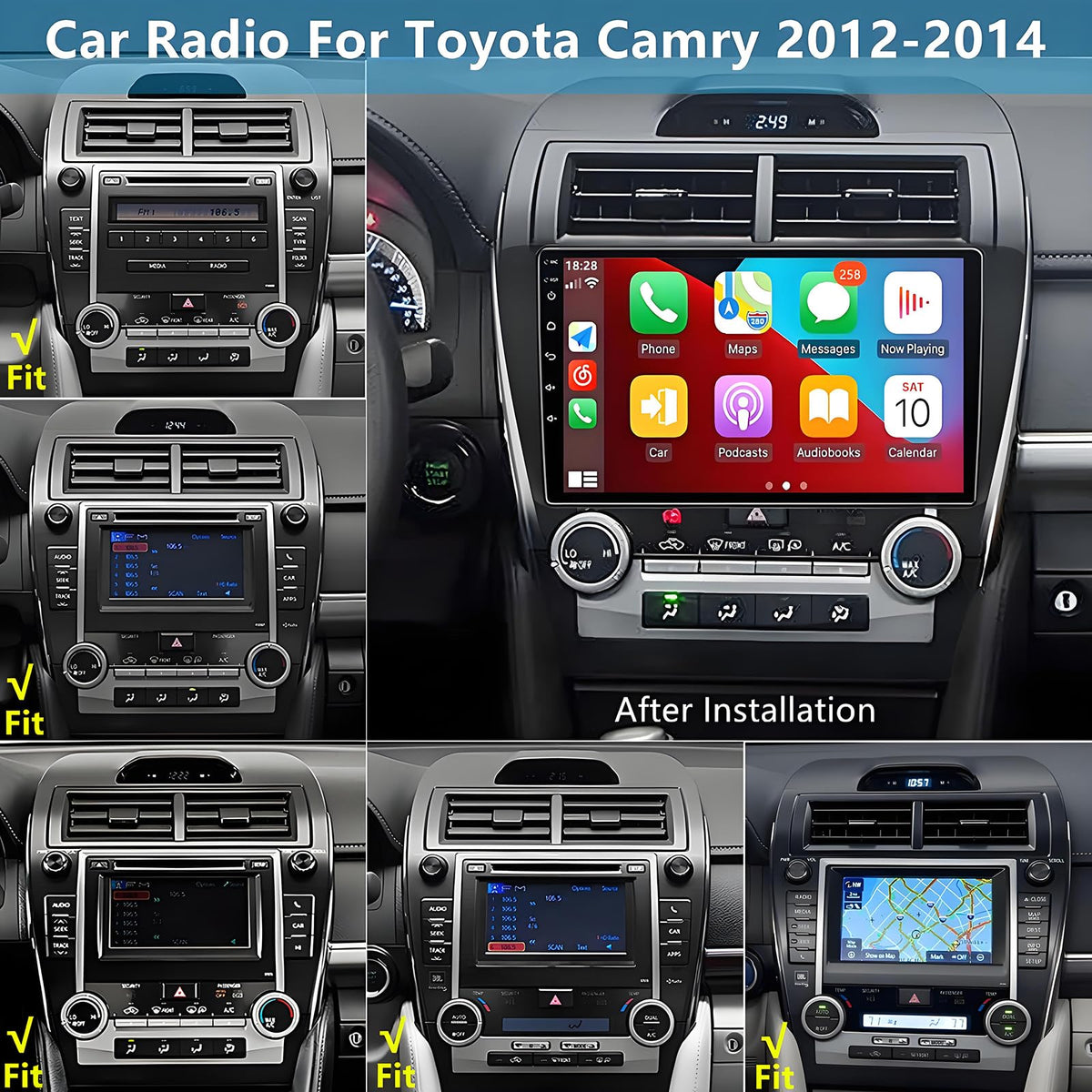TOWILLTO 10.2-inch touchscreen for clearer visuals and smoother navigation.