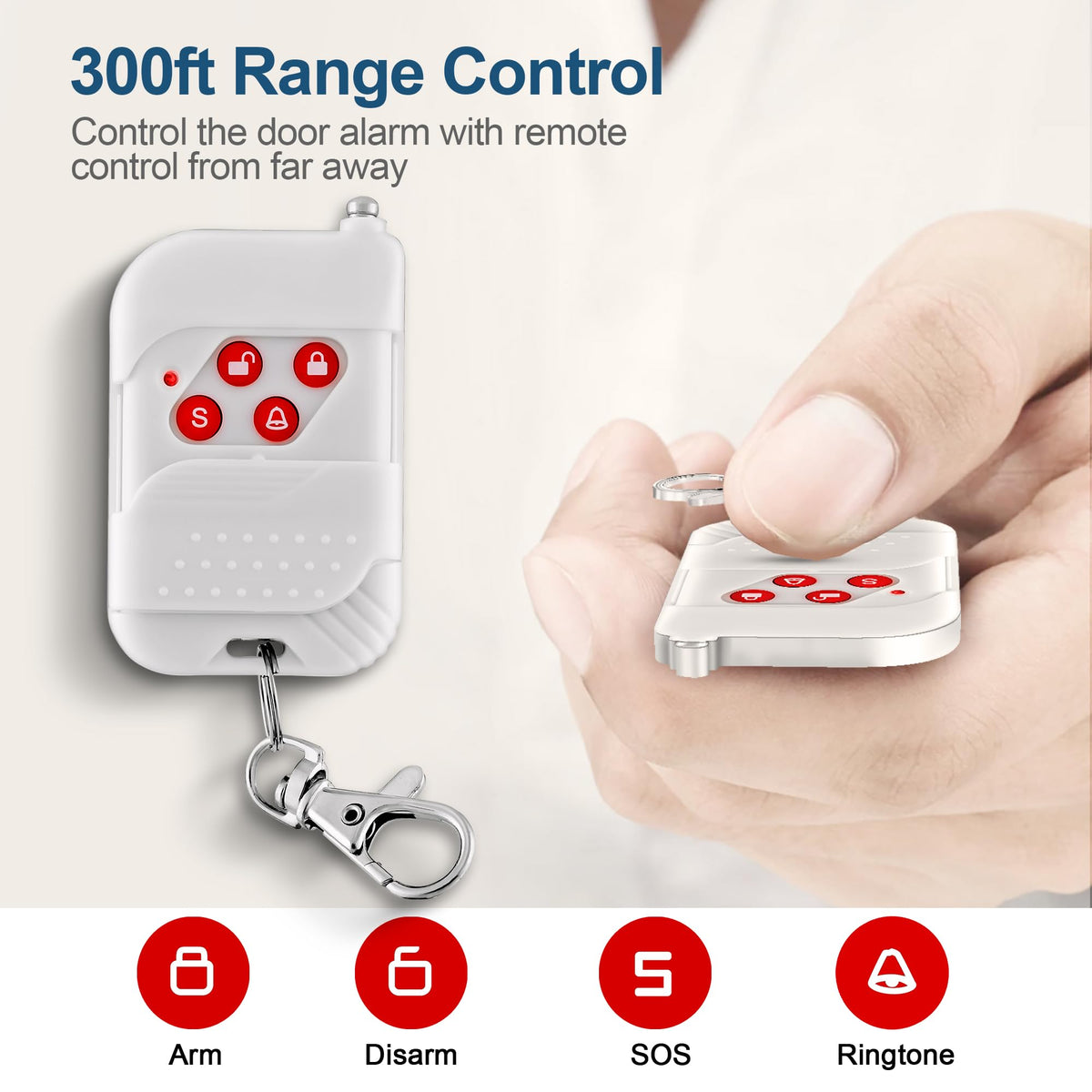 Towode 120dB siren deters intruders and wakes occupants