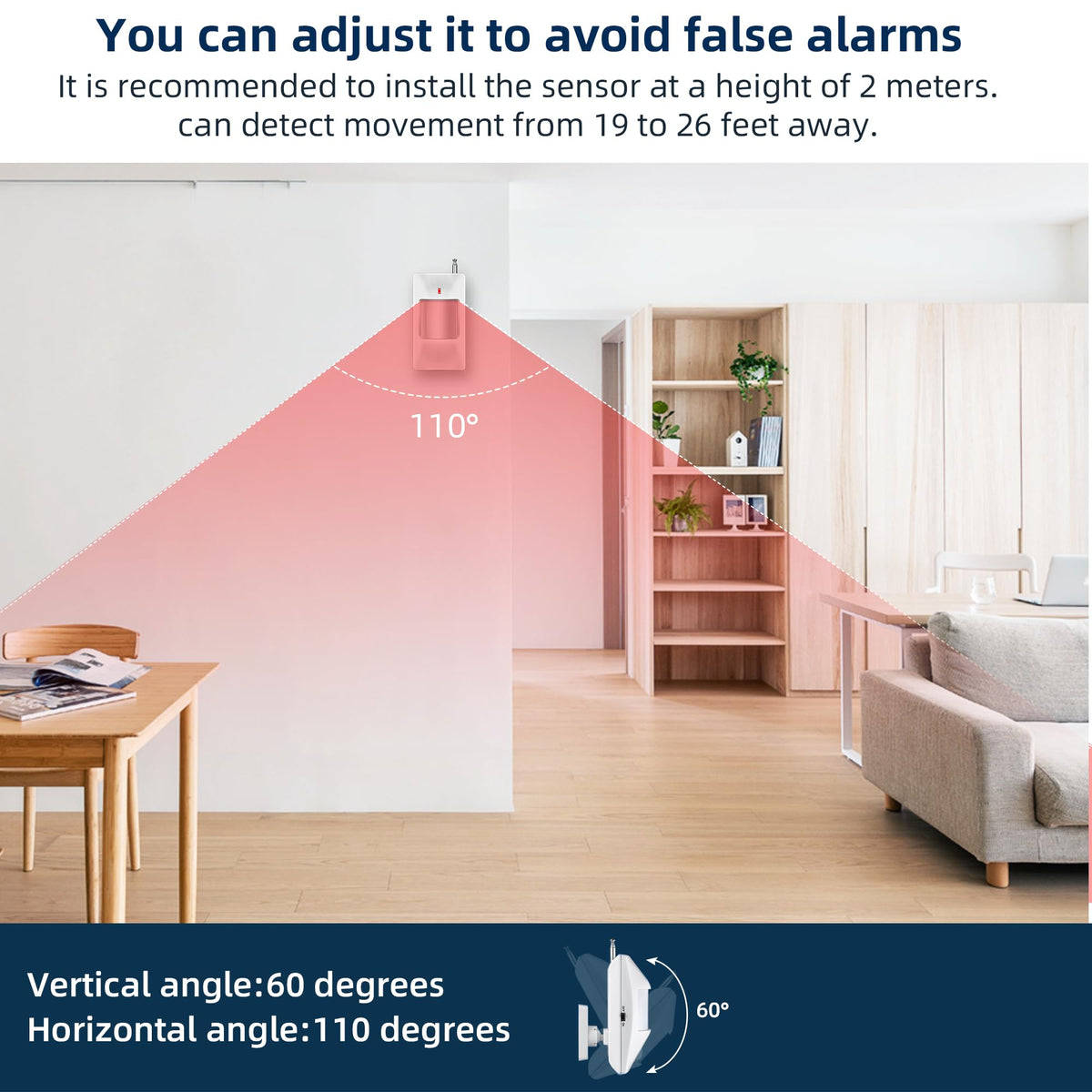 Towode motion sensor detects movement and triggers alerts