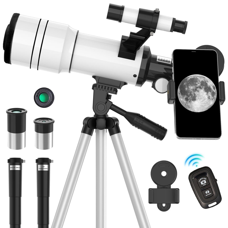 ToyerBee telescope 70mm aperture delivers brighter, clearer views for beginners