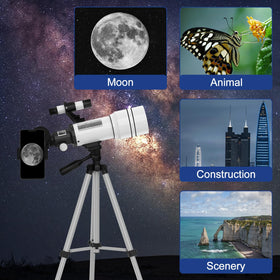 ToyerBee portable 300mm telescope for travel-friendly stargazing