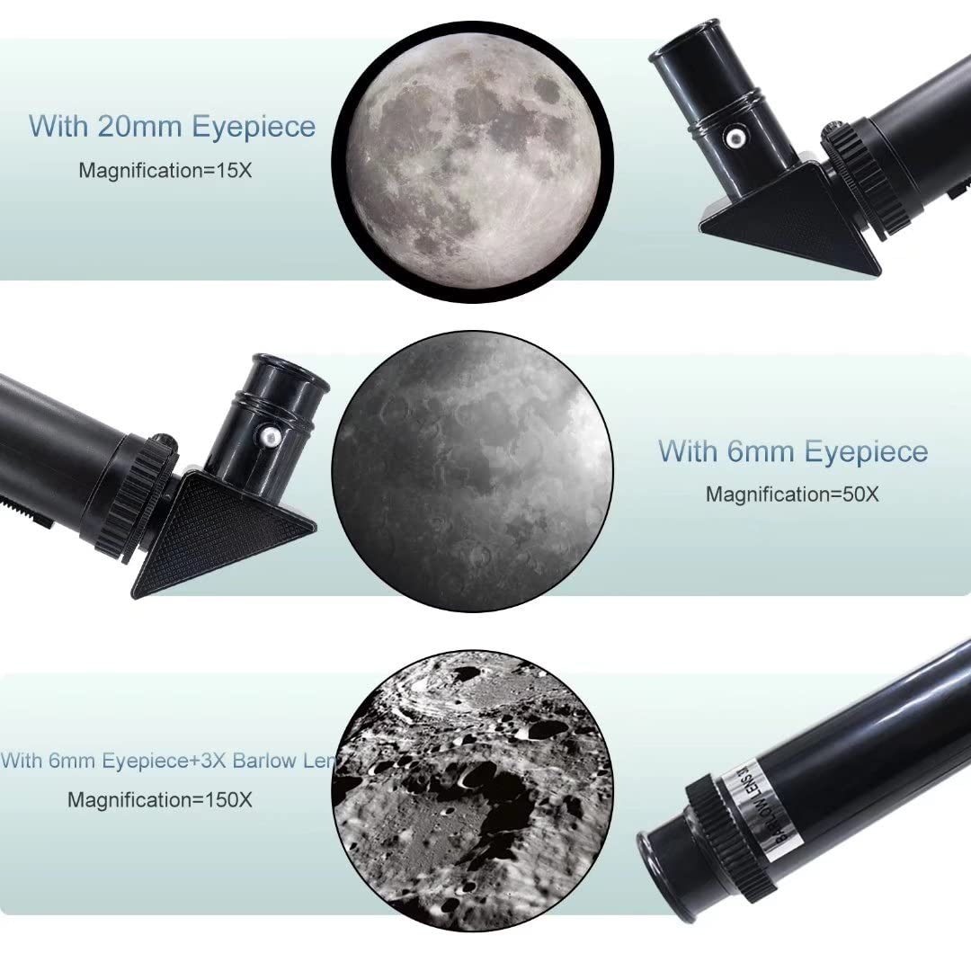 ToyerBee telescope zoom range 15X-150X for beginners