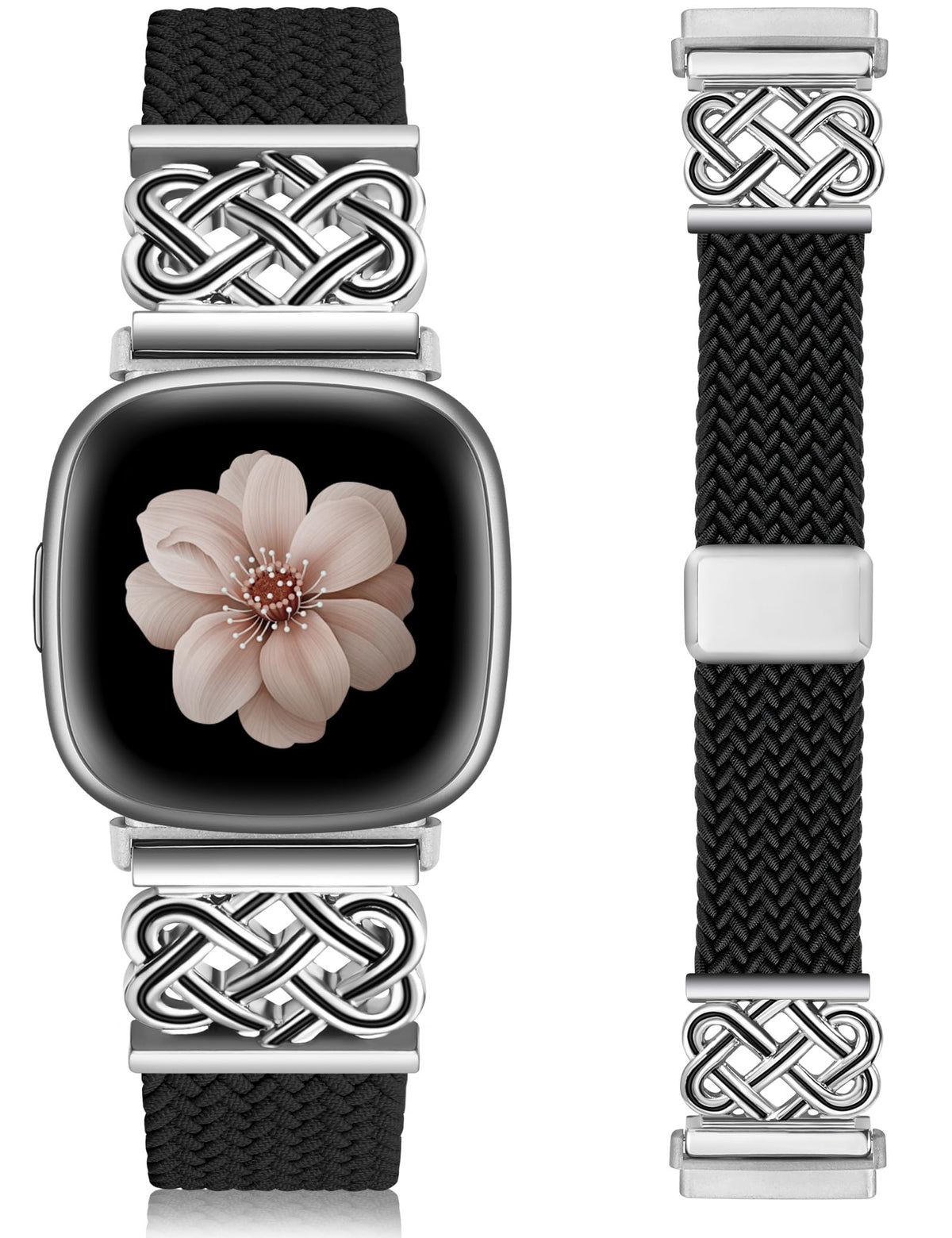 TOYOUTHS braided magnetic band for Versa 4 with durable Celtic weave for daily wear