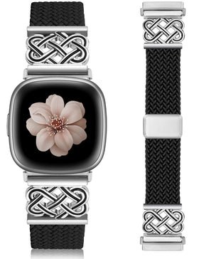 TOYOUTHS braided magnetic band for Versa 4 with durable Celtic weave for daily wear
