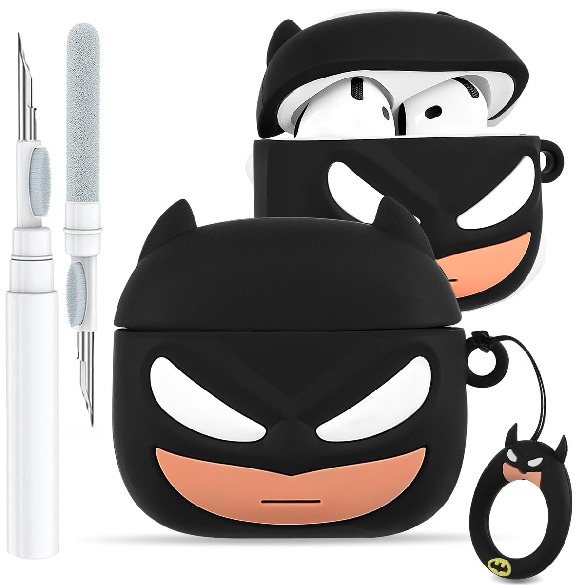 Toyuma AirPods 4 case with cute kawaii cartoon design for durable everyday protection.