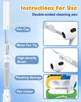 Toyuma AirPods 4 case with cleaning pen kit included