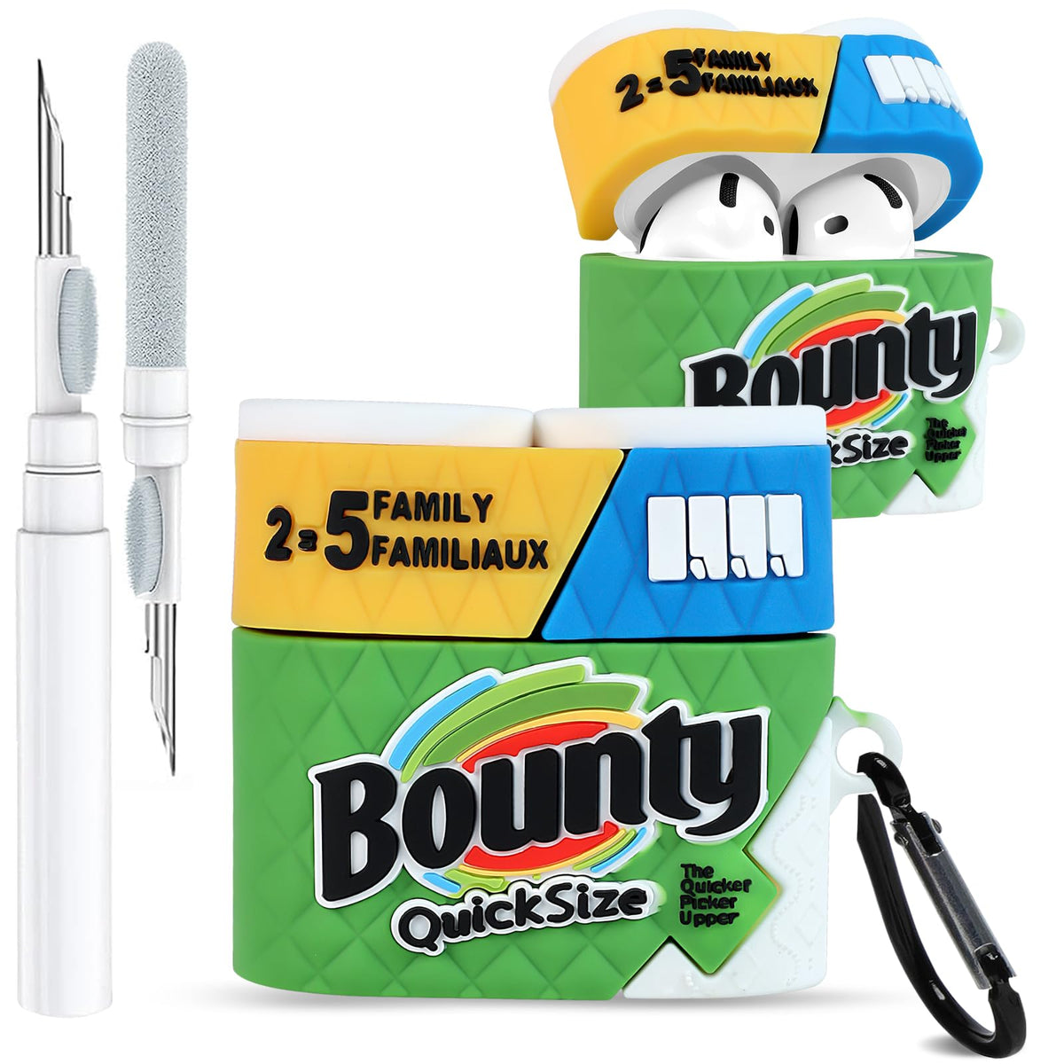 Toyuma AirPods 4 case in green with cute kawaii look for daily use