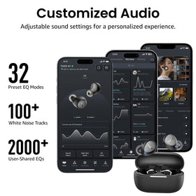 TOZO app enables 32 EQ presets for personalized sound.