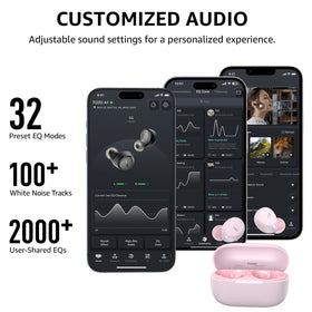 TOZO A1 app with 32 EQ presets for sound customization.