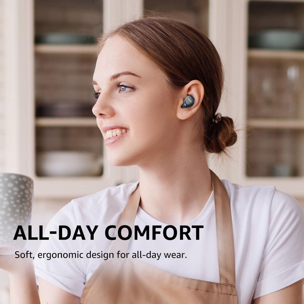 TOZO A1 battery life up to 7 hours per charge.