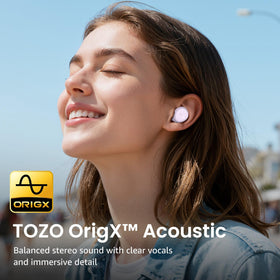 TOZO A1 compact earbuds fit securely for small ears during workouts.