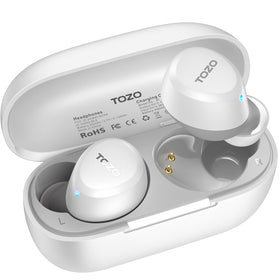 TOZO A1 earbuds in-ear design for small ears, secure all-day wear