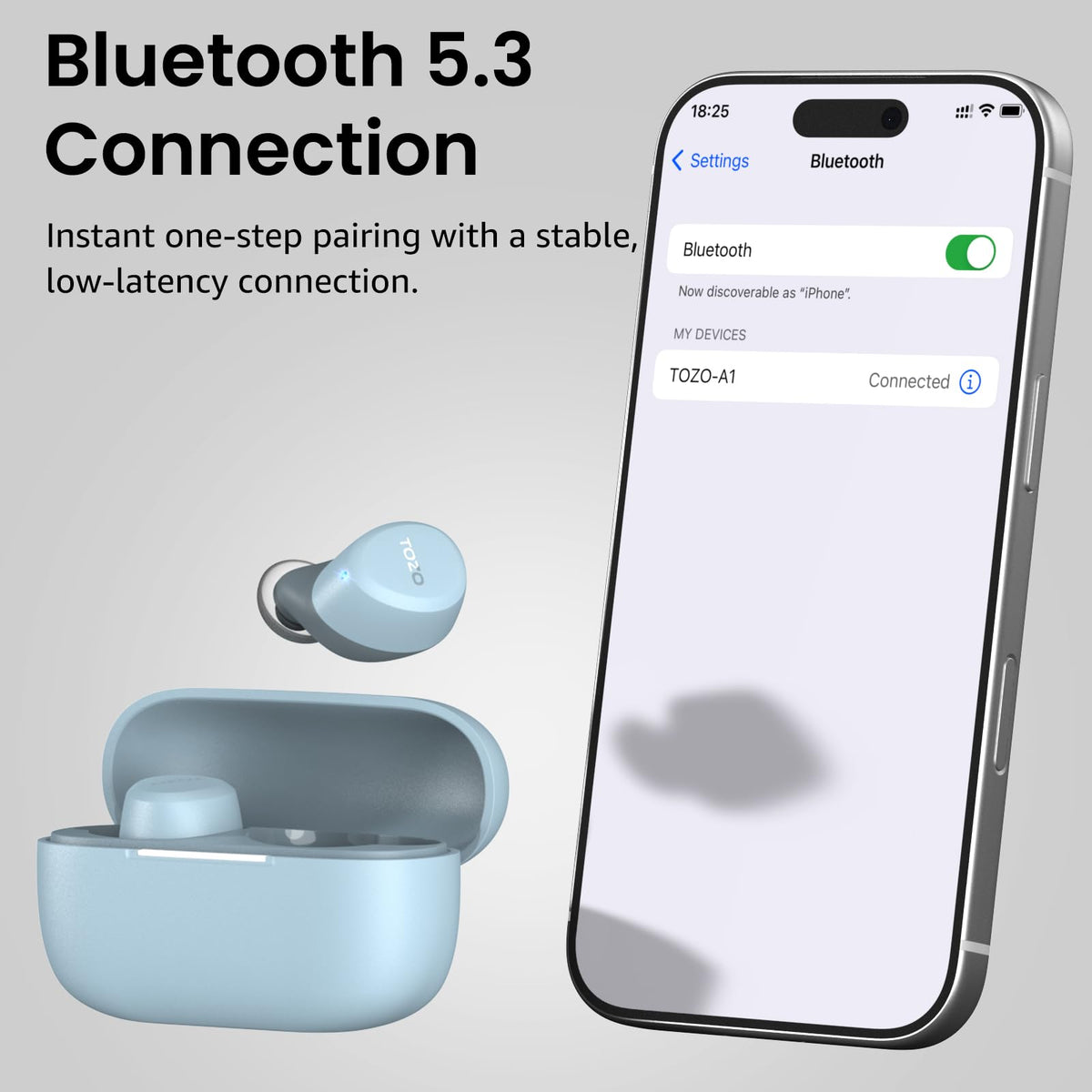 TOZO A1 IPX5-rated earbuds withstand sweat and splashes during workouts.