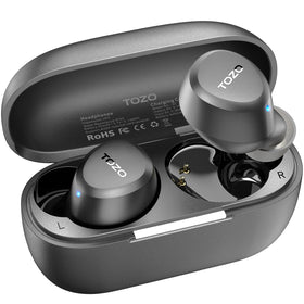 TOZO A1 earbuds in ultra-light 3.7g design for all-day comfort.