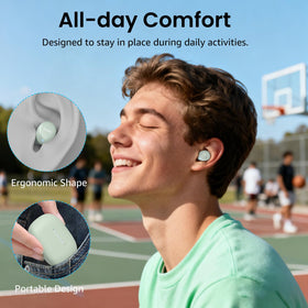 TOZO A1 ENC microphones provide clearer calls in busy environments.