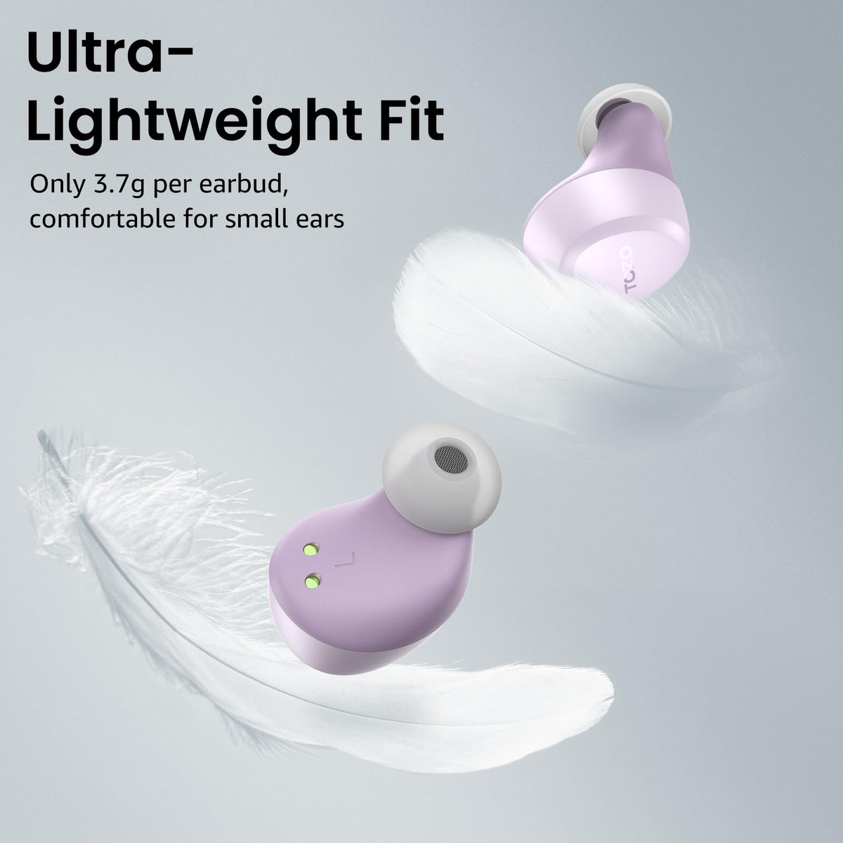 TOZO A1 IPX5 rating protects against sweat during workouts.