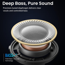 TOZO A1 OrigX tuning image highlights balanced vocals and immersive sound.
