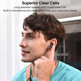 TOZO A2 Mini Earbuds IPX5 waterproof design for sweat or rain.