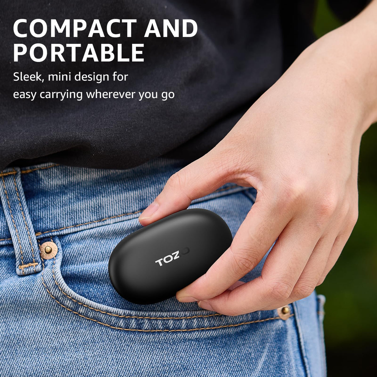 TOZO E1 waterproof design supports everyday protection