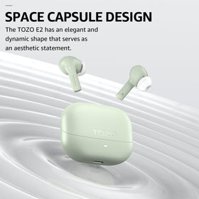 TOZO E2 with 10mm driver delivering powerful bass and clear highs.