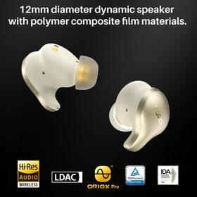 TOZO Golden X1 case open on table