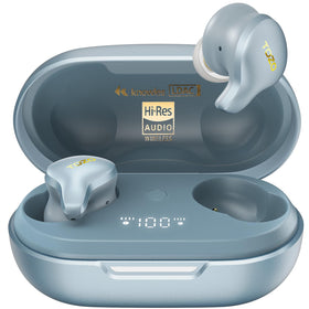 TOZO Golden X1 front packaging showing earbuds and case, highlighting premium design