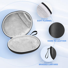TOZO interior with adjustable compartments keeps headphones and cables organized