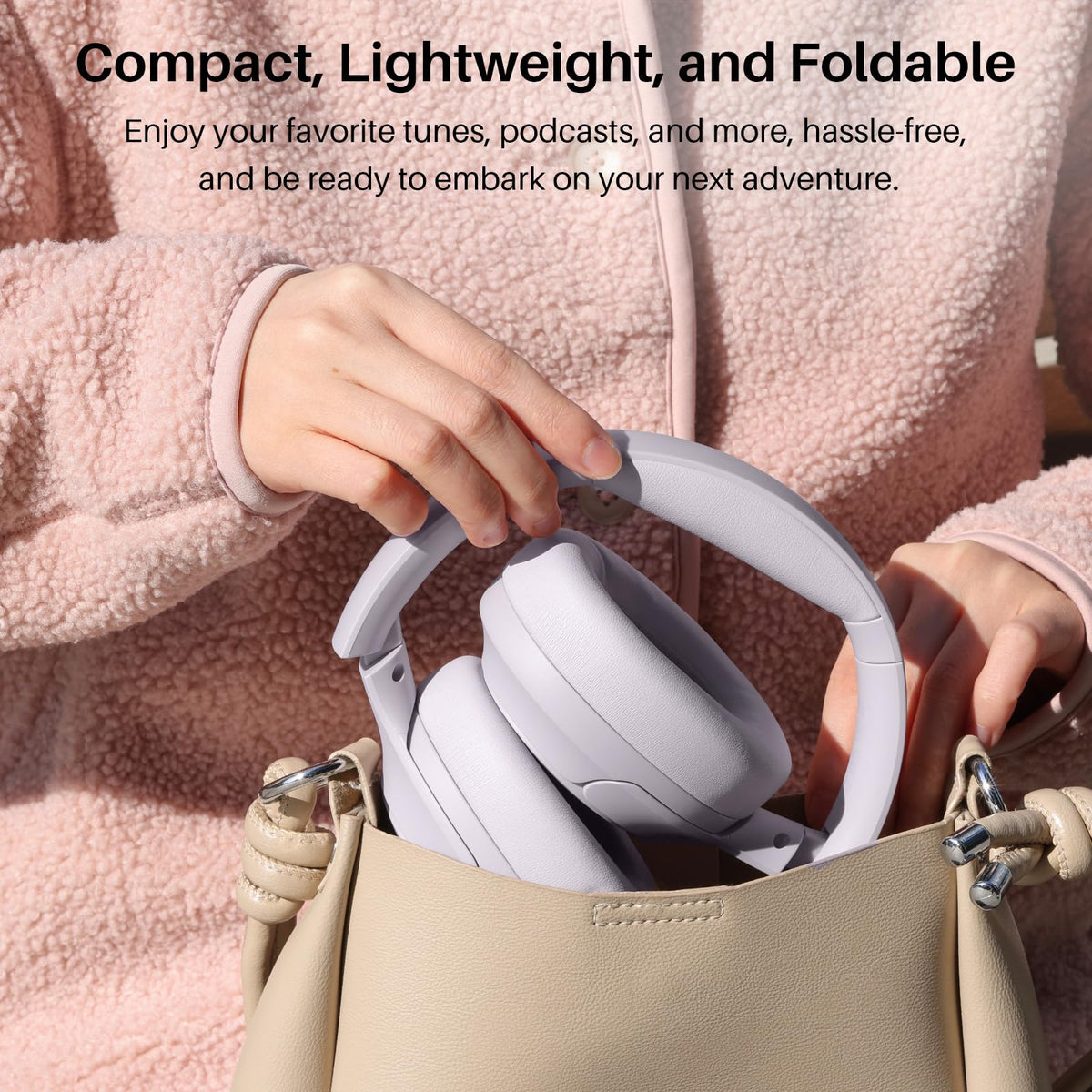 TOZO inside carrying case ready for travel, protected storage and neat packing