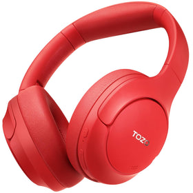TOZO HT2 front view showing red finish and foldable design benefit of easy packing