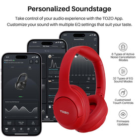 TOZO HT2 worn on head demonstrating comfortable fit during use
