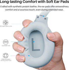 TOZO HT2 connected via 3.5mm cable to device, ensuring uninterrupted wired listening