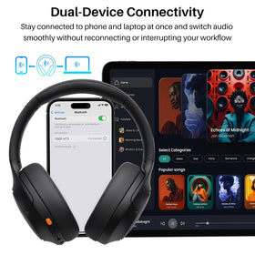 TOZO HT3 charging ports and Type-C cable showing quick charge