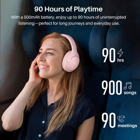 TOZO HT3 up to 90-hour battery life with quick 10-minute recharge.